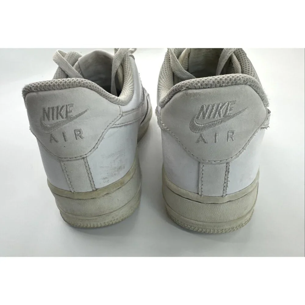 Nike Air Force 1 Shoes Womens 8.5 Low Triple White Athletic Sneakers 315115-112